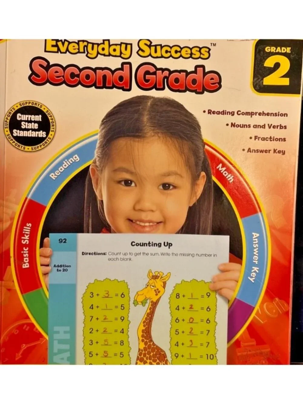 Everyday Success Educational Workbook Grade 2 Read Comprehension Math Nouns 2011